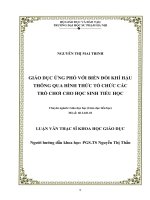 luận văn thạc sĩ giáo dục tiểu học