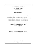 Nghiên cứu nhiễu loạn điện áp trong lưới điện phân phối 