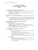 Những câu hỏi tham khảo dùng cho đồ án tốt nghiệp