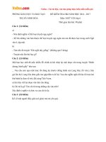 Đề thi học kì 1 môn Ngữ văn lớp 6 Phòng GDĐT Ninh Hòa, Khánh Hòa năm học 2016  2017 