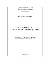 Văn hóa quản lý tại tập đoàn viễn thông quân đội 