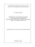 Méthode de conception pour IHM et Interactions distribuées = Phương pháp thiết kế giao diện người-máy trên các thiết bị phân tán