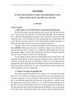 Đề tài Kinh nghiệm sử dụng một số hàm của phần mềm Microsoft Excel trong thống kê số liệu phổ cập giáo dục