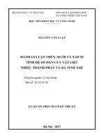 Đánh giá cận trên, dưới và xấp xỉ tính hệ số dẫn của vật liệu nhiều thành phần và đa tinh thể (TT) 