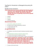 Test bank for introduction to managerial accounting 5th edition 