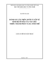 Đánh giá cận trên, dưới và xấp xỉ tính hệ số dẫn của vật liệu nhiều thành phần và đa tinh thể 