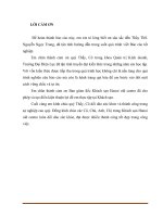 THỰC TRẠNG CHẤT LƯỢNG DỊCH vụ tại bộ PHẬN lễ tân KHÁCH sạn HANOI OLD CENTRE