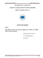 Hệ thống quản lý bất động sản công ty TNHH việt nam land SSG 