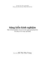 Sáng kiến kinh nghiệm Một số kinh nghiệm về các trò chơi ngôn ngữ giúp kiểm tra, củng cố từ vựng, ngữ pháp