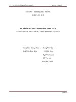 Đề tài Nghiên cứu và thiết kế máy chẻ tre công nghiệp