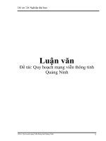 Quy hoạch mạng viễn thông tỉnh Quảng Ninh