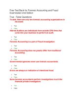 Free test bank for forensic accounting and fraud examination 2nd edition 