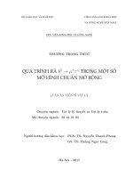 Quá trình rã ho > µ ± τ ∓ trong một số mô hình chuẩn mở rộng (LA tiến sĩ)