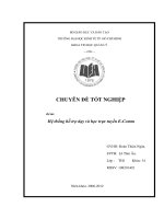 Hệ thống hỗ trợ dạy và học trực tuyến e comm 