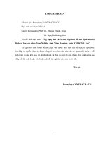 Úng dụng RS và GIS để lập bản đồ xác định khu tái định cư lưu vực sông nậm nghiệp, tỉnh xiêng khoảng, nước cộng hòa nhân dân lào 