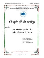 Hệ thống quản lý bán hàng quầy bar  