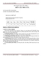 Đồ án Bê tông cốt thép  Kết cấu nhà cửa