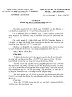 Kế hoạch phối hợp tổ chúc Hội thi ATGT 2017