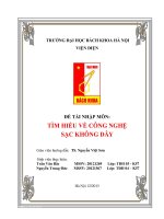 Đề tài nhập môn Tìm hiểu về công nghệ sạc không dây