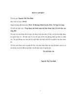 ưng dụng mô hình toán dự báo dòng chảy lũ trên lưu vực sông đà 