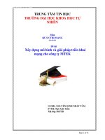 Đề tài  Xây dựng mô hình và giải pháp triển khai mạng cho công ty MTEK