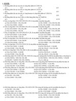 BÀI TẬP TRẮC NGHIỆM ESTE