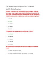 Test bank for advanced accounting 10th edition 