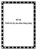 Đề tài Thiết kế hệ sàn dầm bằng thép