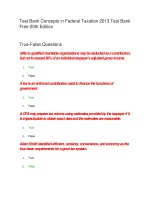 Test bank concepts in federal taxation 2013 test bank free 20th edition 