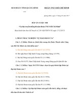 ĐÁP ÁN CUỘC THI TỰ HÀO TRUYỀN THỐNG 86 NĂM ĐOÀN TNCSHCM