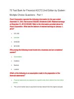 75 test bank for financial ACCT2 2nd edition by godwin