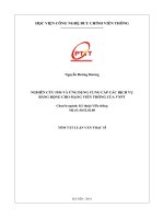 Nghiên cứu IMS và ứng dụng cung cấp các dịch vụ băng rộng cho mạng viễn thông của VNPT