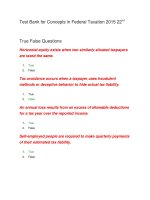 98 test bank for concepts in federal taxation 2015 22nd