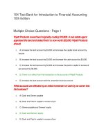 104 test bank for introduction to financial accounting 10th edition