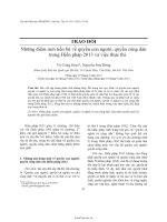 Những điểm mới tiến bộ về quyền con người, quyền công dân trong hiến pháp 2013 và việc thực thi   luận văn, đồ án, đề tài tốt nghiệp 