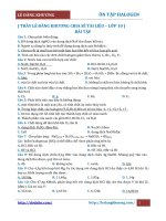 Ôn tập halogen lớp 10 (đáp án)