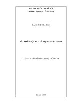 Bài toán nội suy và mạng nơron RBF