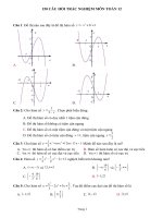 150 câu hỏi trắc nghiệm toán 12 ôn thi đại học 2017 