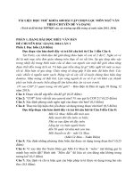 tài liệu ôn thi tốt nghiệp môn ngữ văn