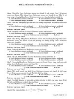 80 câu hỏi trắc nghiệm toán 12 ôn thi đại học 2017 