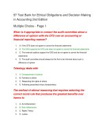97 test bank for ethical obligations and decision making in accounting 2nd edition