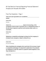90 test bank for financial reporting financial statement analysis and valuation 8th edition