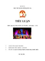 QUẢN lí HOẠT ĐỘNG NGHỆ THUẬT BIỂU DIỄN