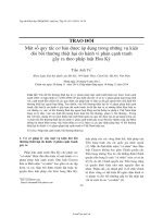 Một số quy tắc cơ bản được áp dụng trong những vụ kiện đòi bồi thường thiệt hại do hành vi phản cạnh tranh gây ra theo pháp luật hoa kỳ   luận văn, đồ án, đề tài tốt nghiệp 