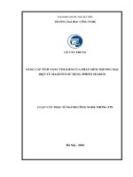 NÂNG CẤP TÍNH NĂNG TÌM KIẾM CỦA PHẦN MỀM THƢƠNG MẠI ĐIỆN TỬ MAGENTO SỬ DỤNG SPHINX SEARCH