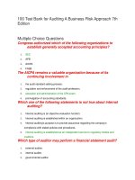 100 test bank for auditing a business risk approach 7th edition