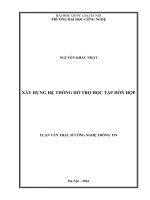 XÂY DỰNG HỆ THỐNG HỖ TRỢ HỌC TẬP HỖN HỢP