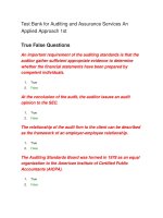 99 test bank for auditing and assurance services an applied approach 1st