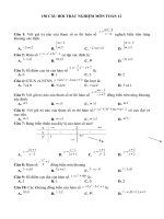 150 câu hỏi trắc nghiệm toán 12 ôn thi đại học có đáp án 2017 
