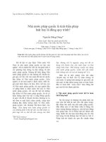 Nhà nước pháp quyền là tinh thần pháp luật hay là đúng quy trình    luận văn, đồ án, đề tài tốt nghiệp 